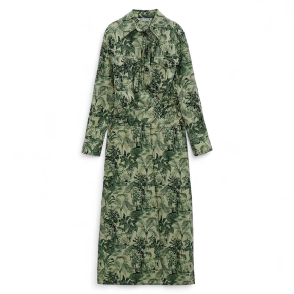 ZARA Linen Dress 14 - Picture 8 of 14